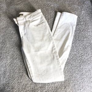JOE’S JEANS WHITE DISTRESSED DENIM SIZE 25